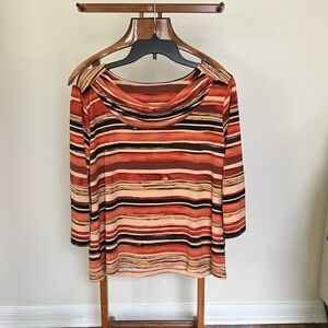Allison Daley Striped Multicolor Blouse